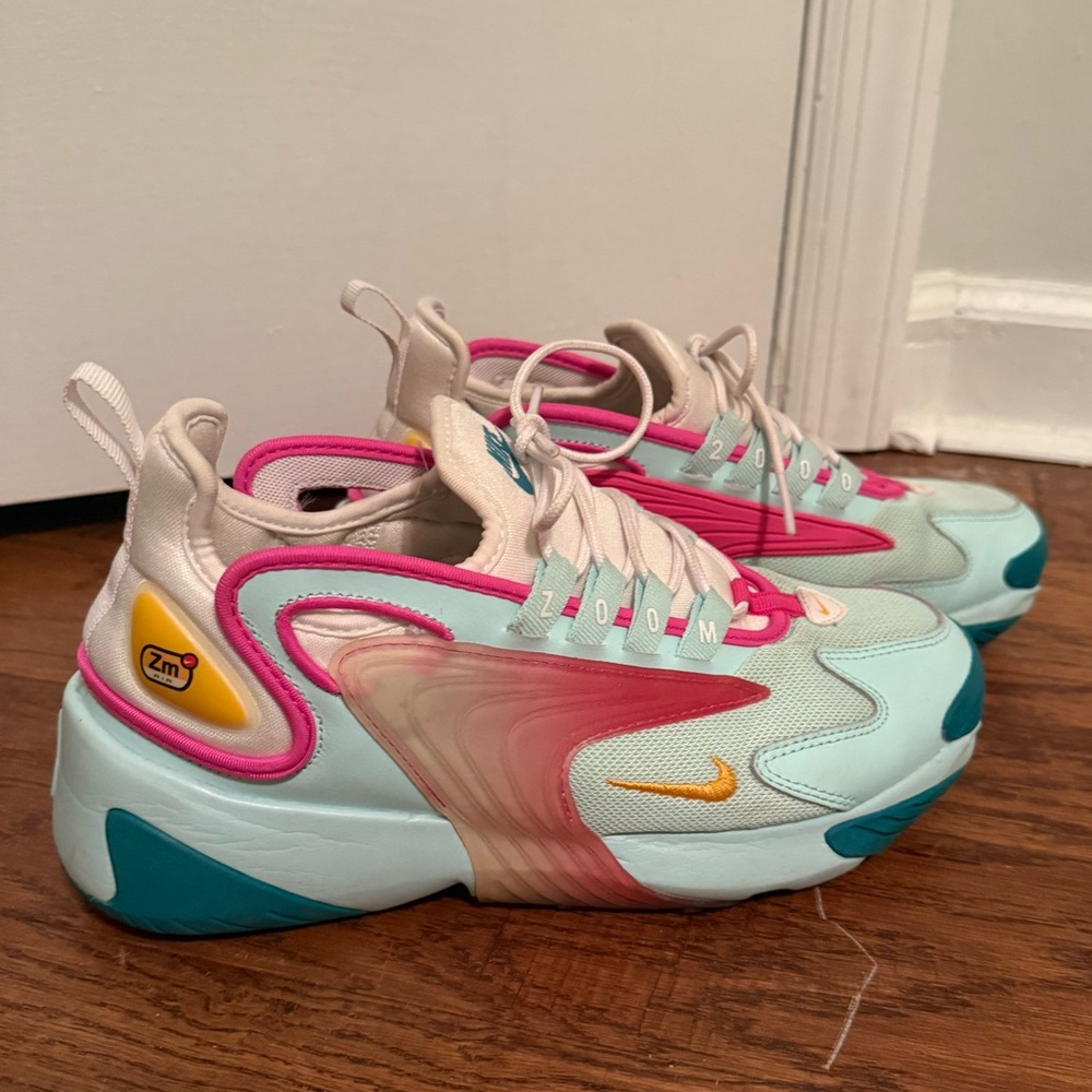 Nike Zoom Sneakers with Pink & Blue Accents